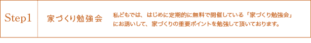 Step1 家づくり勉強会